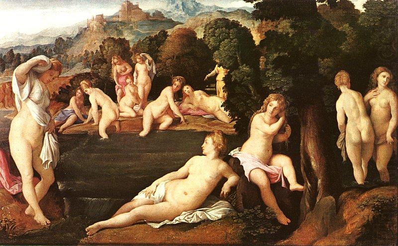 Palma Vecchio Diana and Callisto china oil painting image